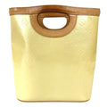 Louis Vuitton White Yellow Monogram Vernis Canvas Handbag