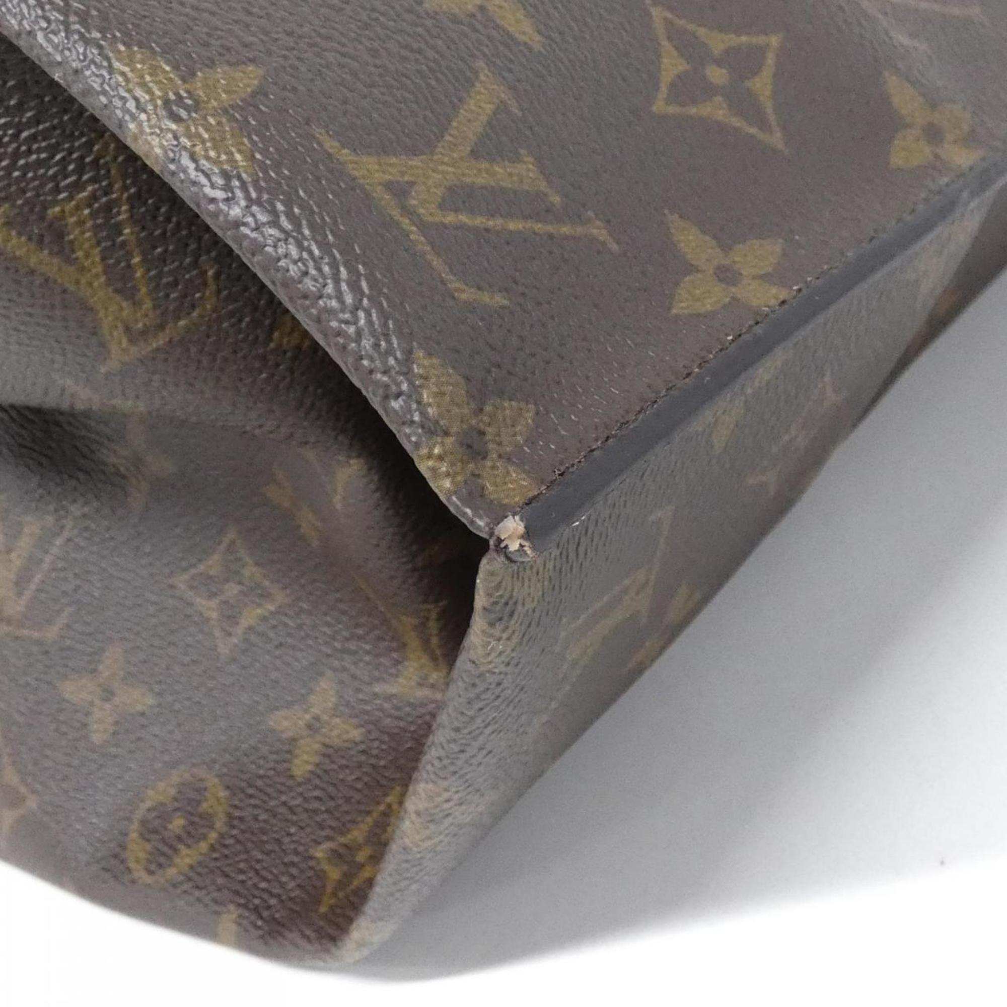 Louis Vuitton Marron Coated Canvas Handbag