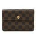 Louis Vuitton Brown Damier Canvas Pvc Damier Canvas Wallet (Tri-Fold)