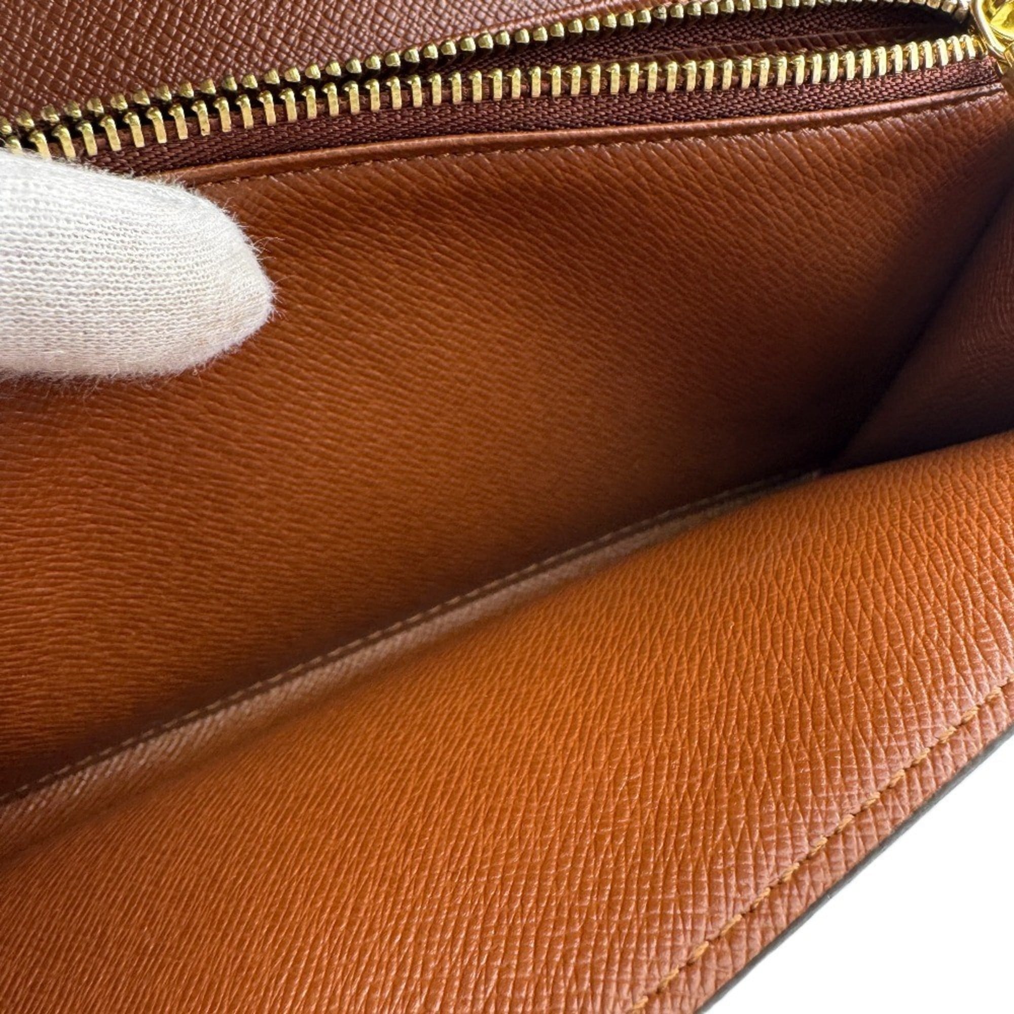 Louis Vuitton Monogram Brown Leather Long Wallet