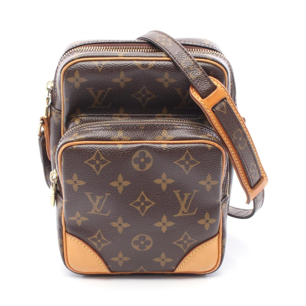 Louis Vuitton Brown Pvc Coated Canvas Leather Shoulder Bag