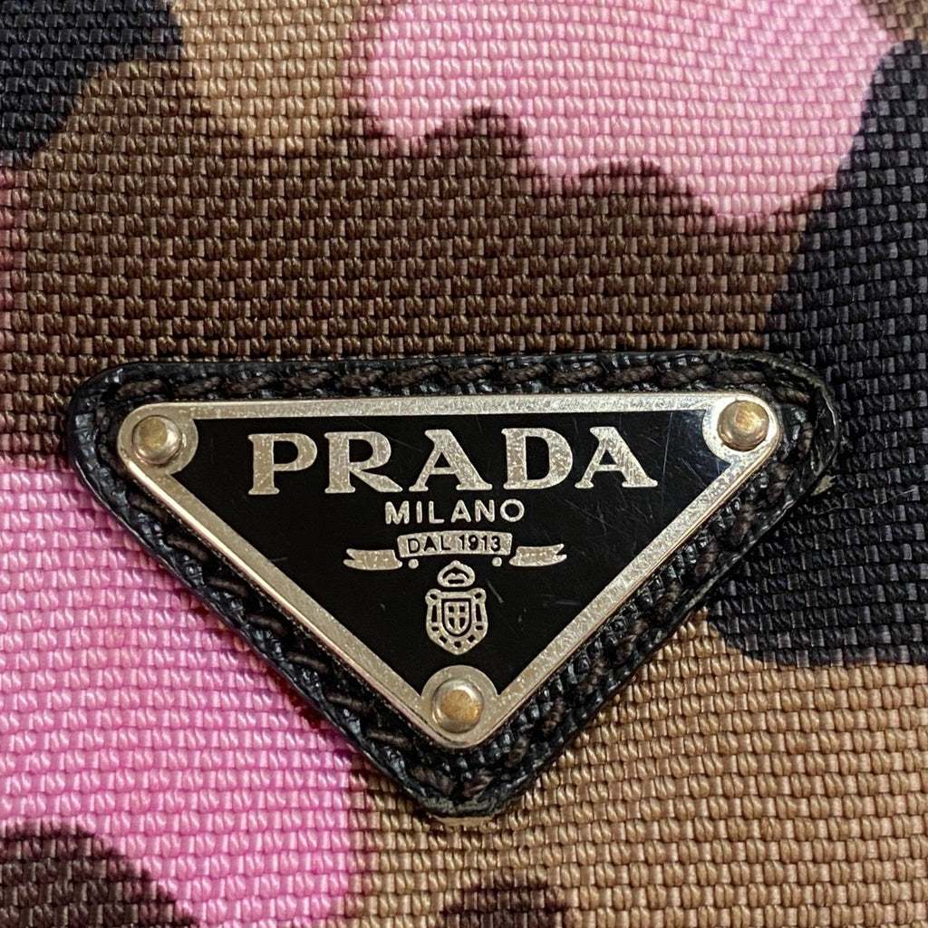 Prada Multi-Color Canvas Pochette Shoulder Bag