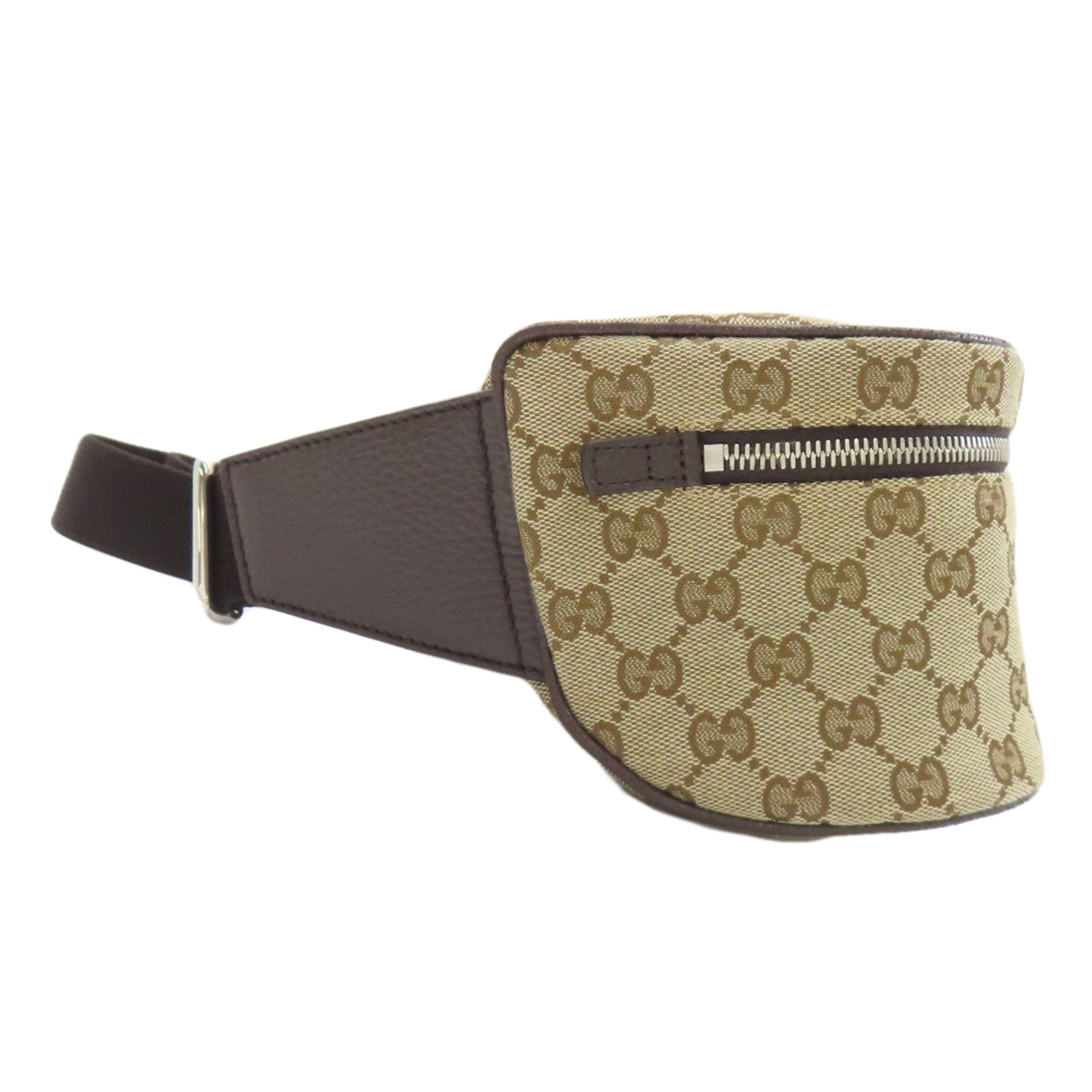 Gucci Brown Canvas Sling Bag (Pre-Owned)