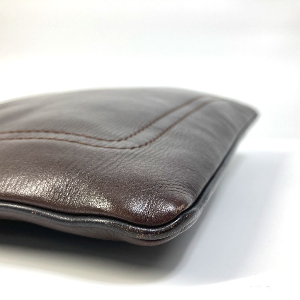 Louis Vuitton Brown Coffee Utah Leather Pochette Shoulder Bag