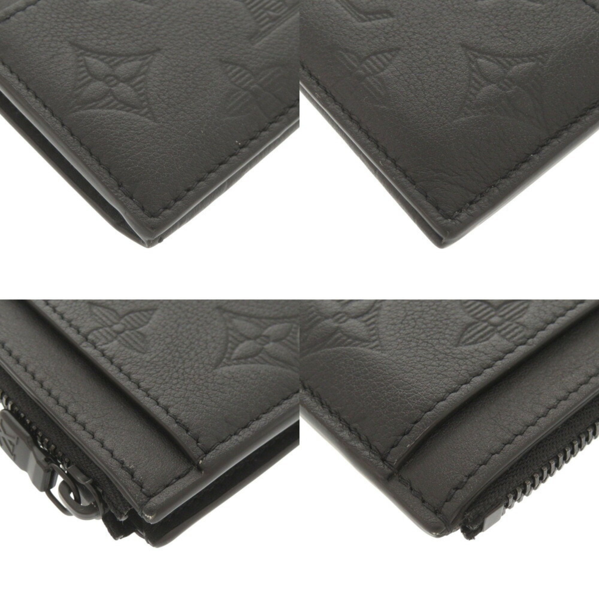 Louis Vuitton Black Monogram Shadow Coin Purse/Coin Case