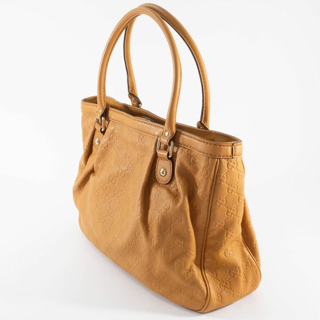 Gucci Brown Leather Handbag (Pre-Owned)