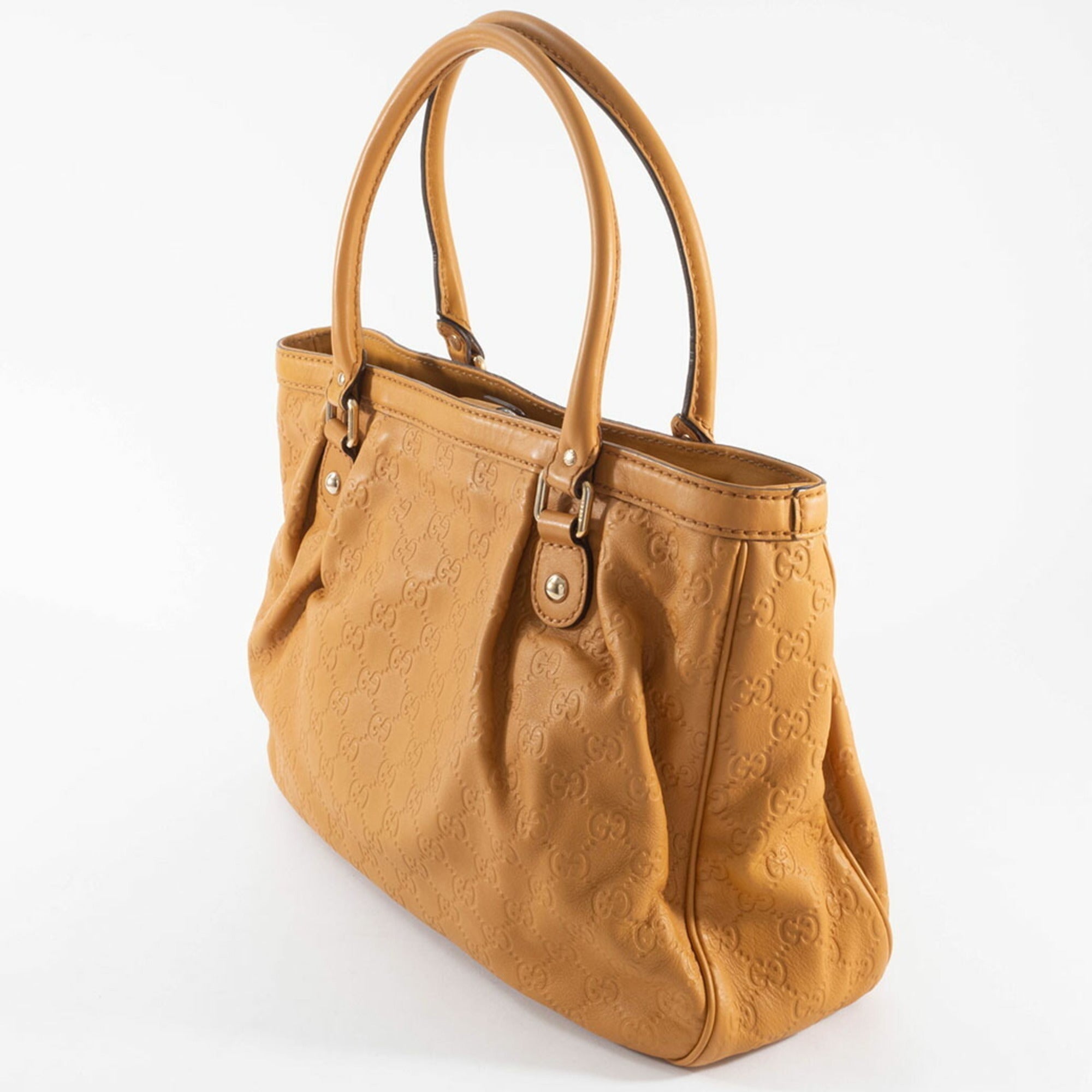 Gucci Brown Leather Handbag (Pre-Owned)
