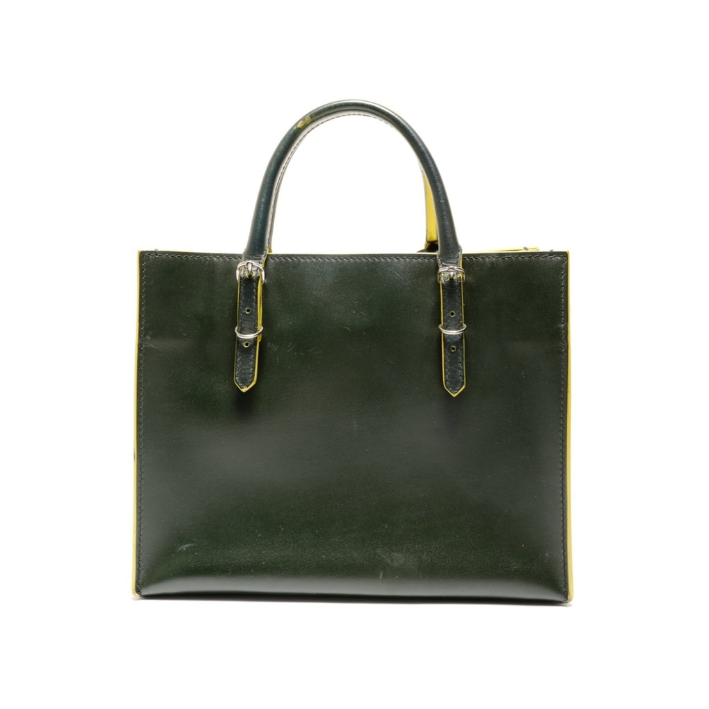 Balenciaga Green Leather Hand