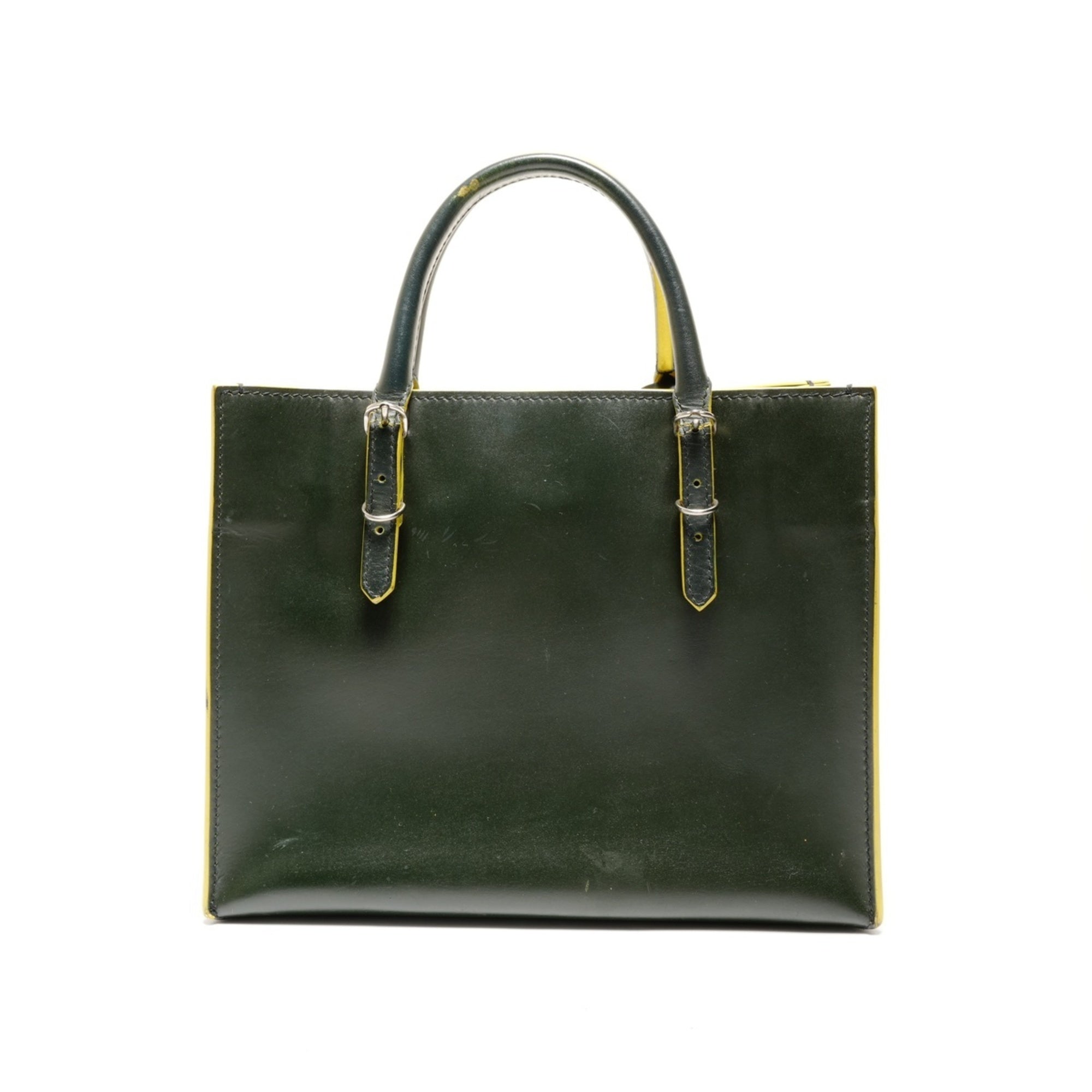 Balenciaga Green Leather Hand