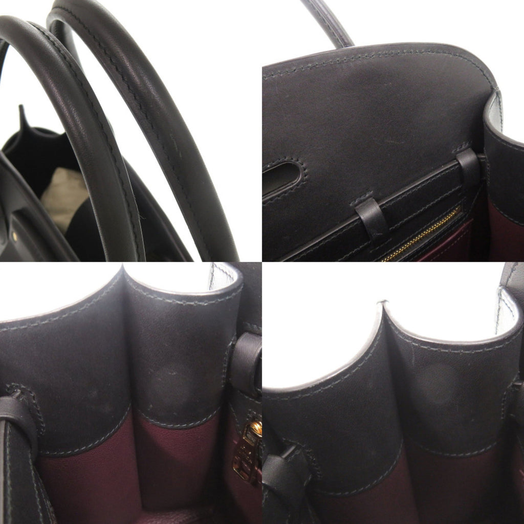 Louis Vuitton Black Leather Handbag