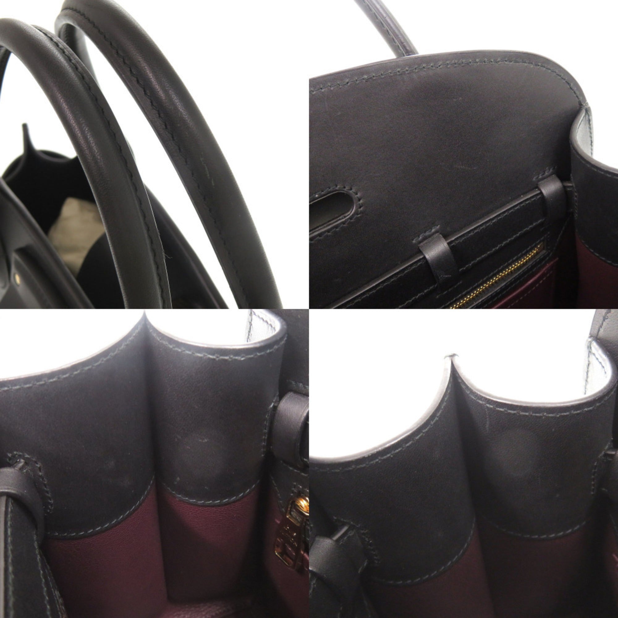 Louis Vuitton Black Leather Handbag