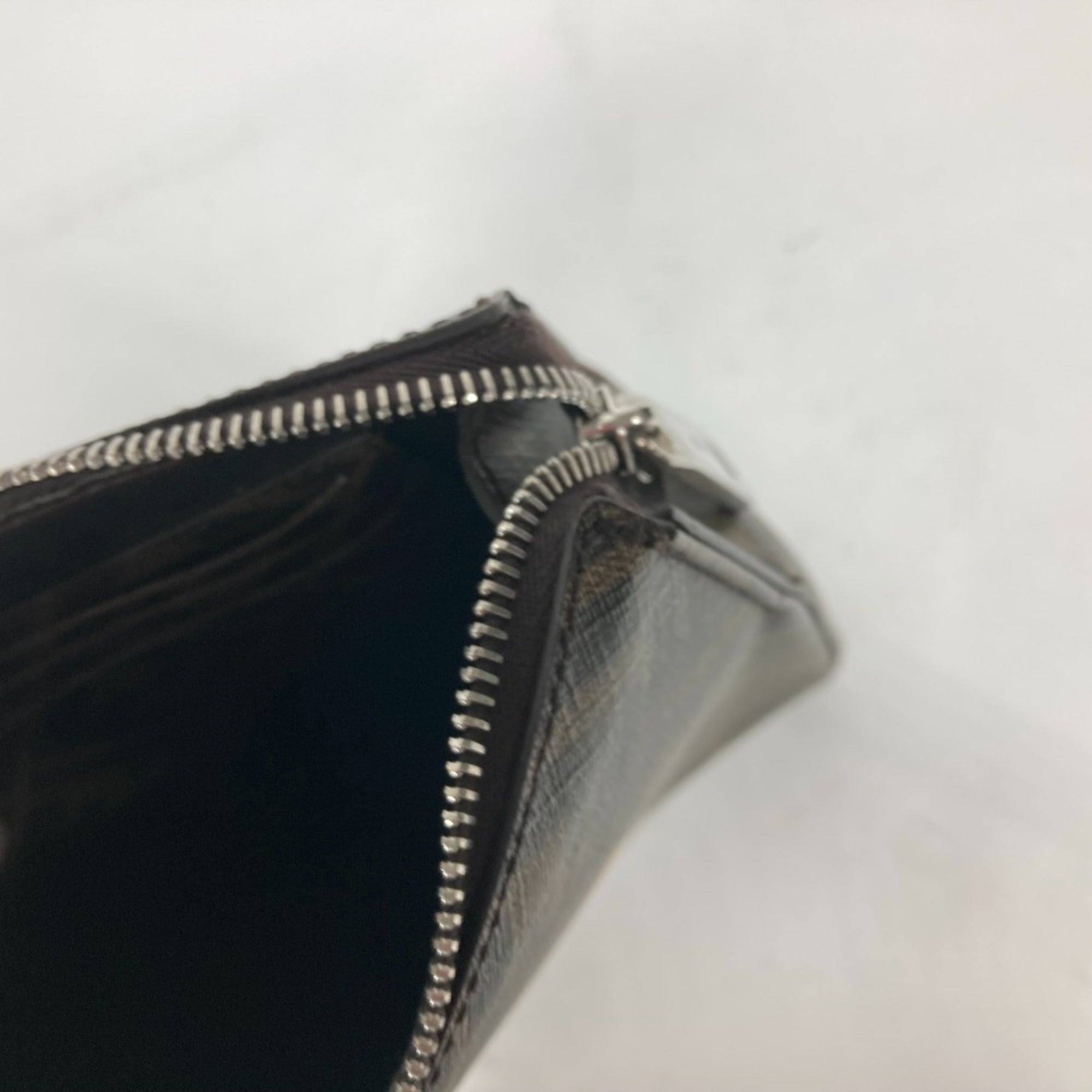 Fendi Brown Leather Clutch Bag