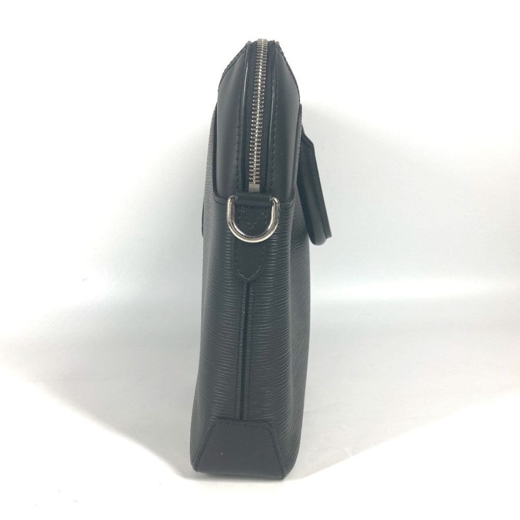 Louis Vuitton Black Noir Epi Leather Briefcase Tote Bag