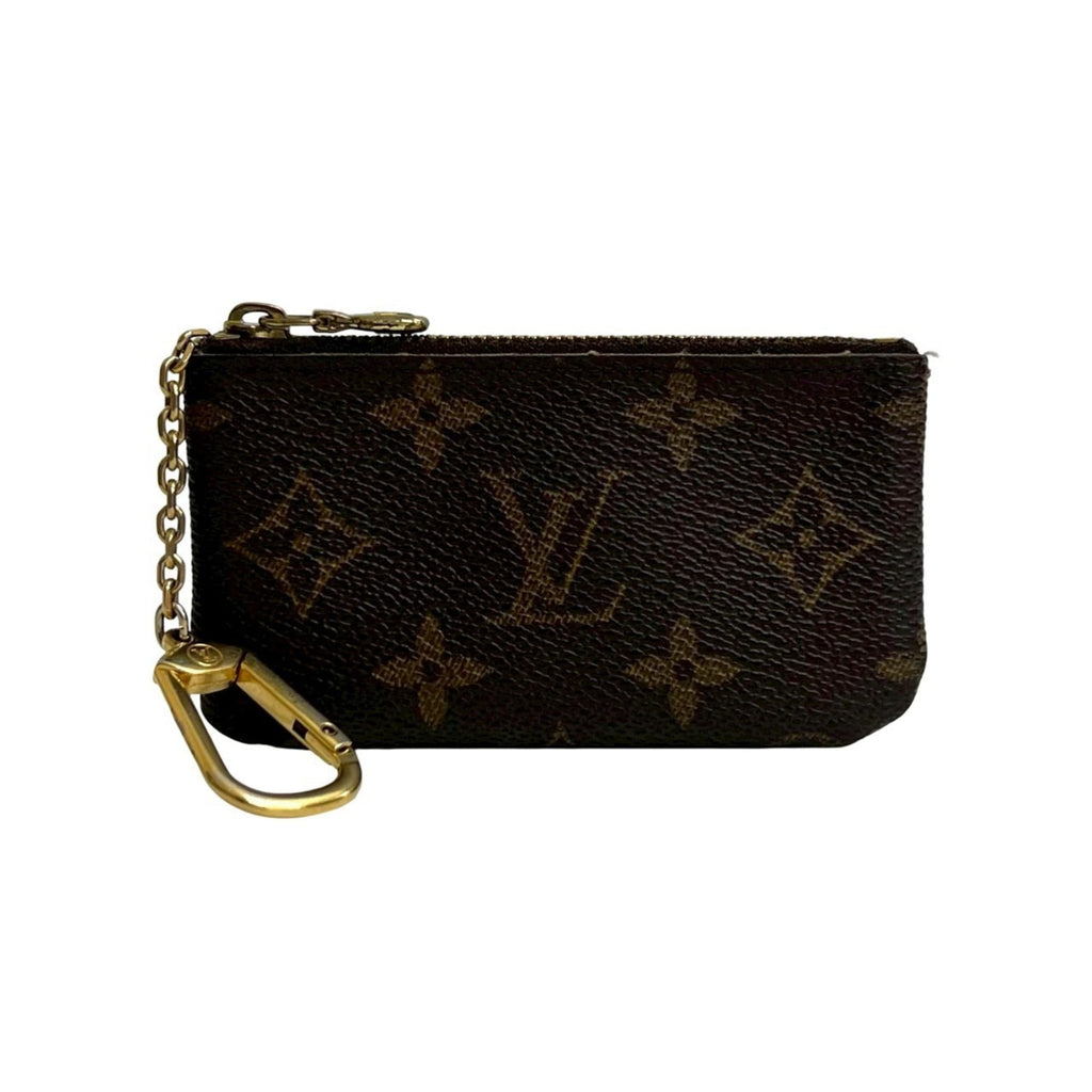 Louis Vuitton Brown Leather Pvc Coin Purse/Coin Case