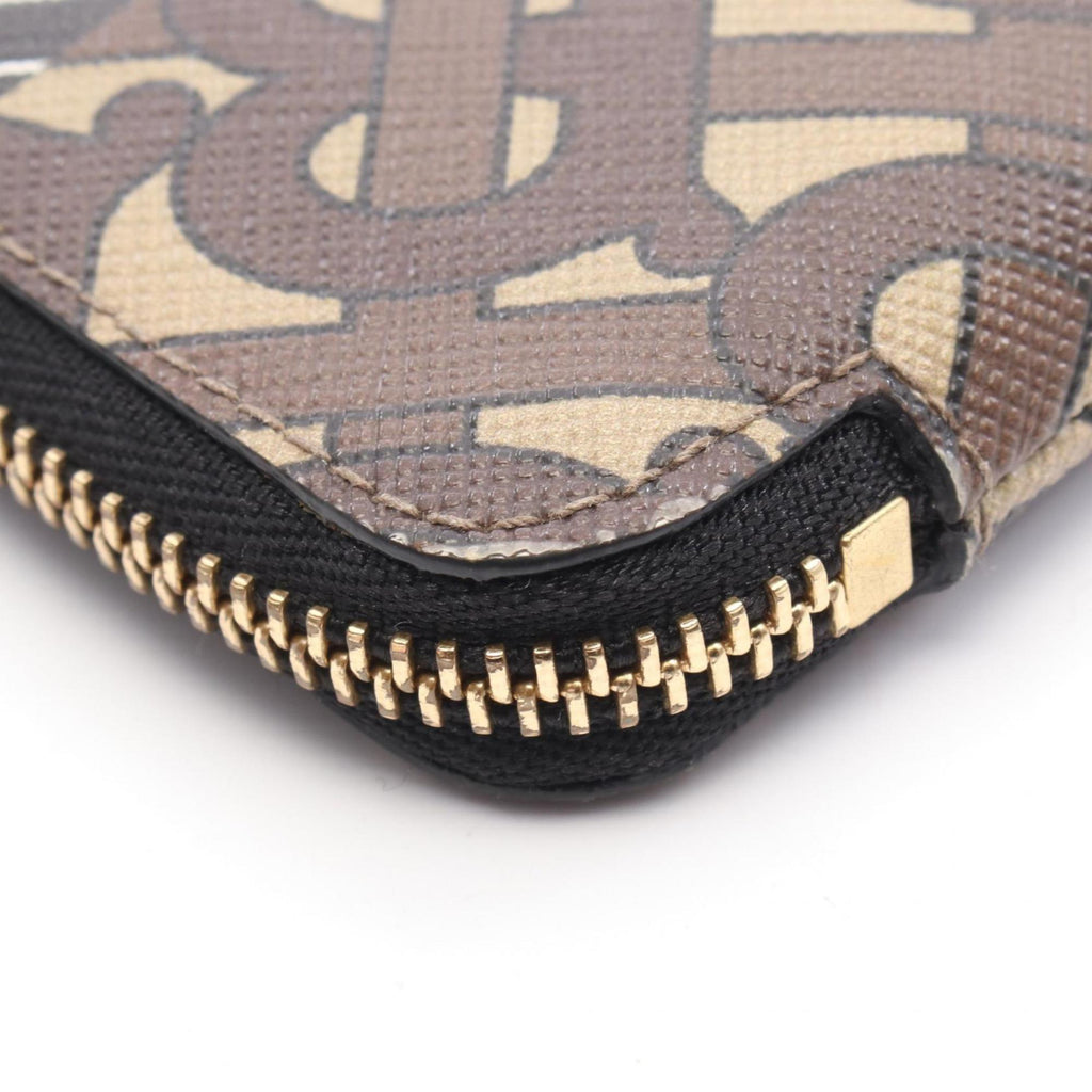Burberry Brown Multi-Color Coated Canvas Coin Purse/Coin Case