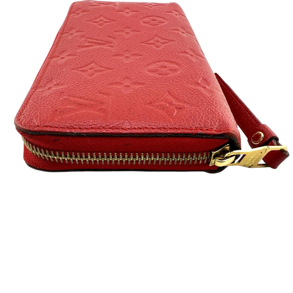 Louis Vuitton Monogram Empreinte Red Color Monogram Empreinte Long Wallet
