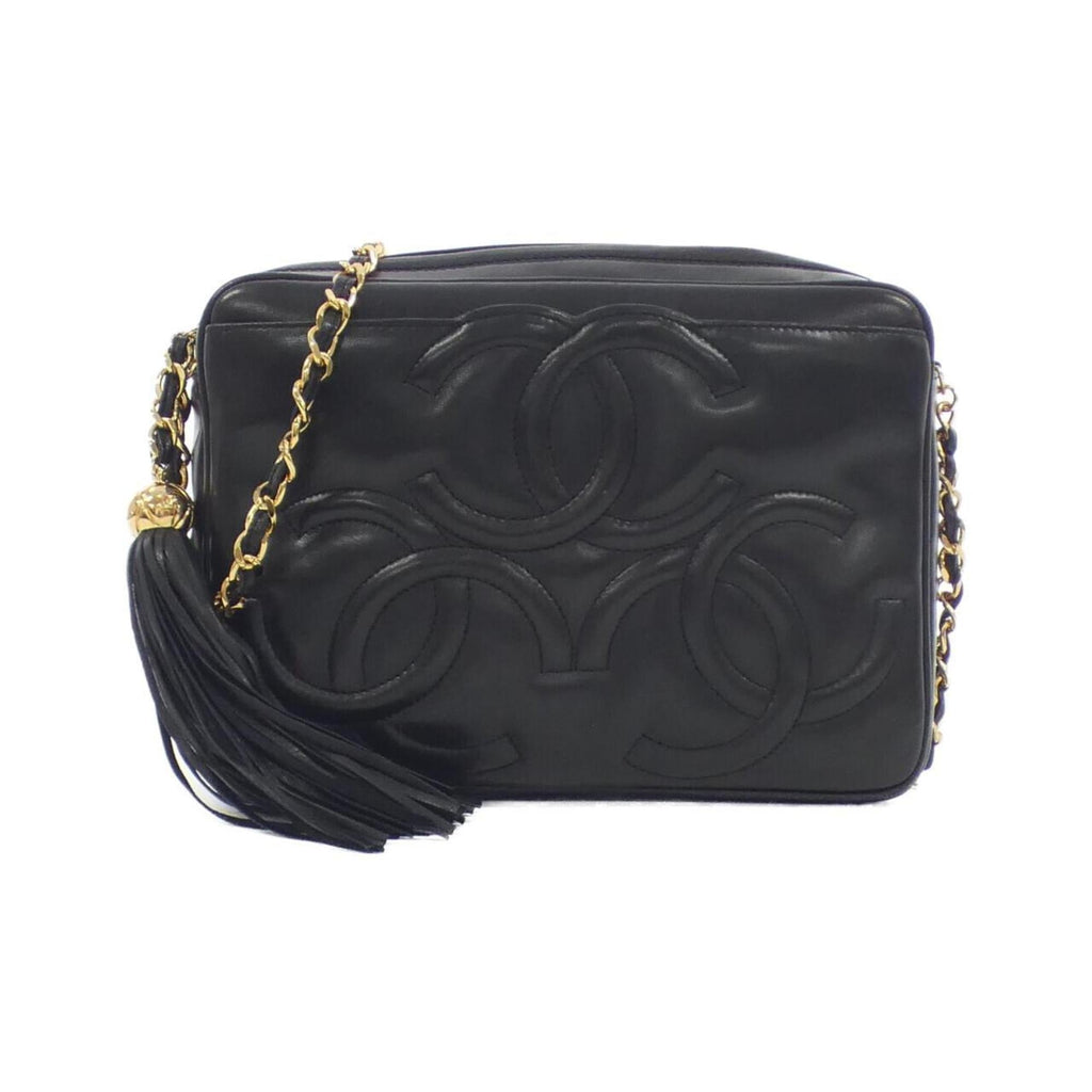 Chanel Black Leather Shoulder Bag