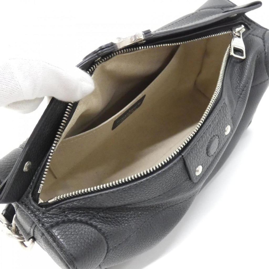 Louis Vuitton Black Leather Shoulder Bag