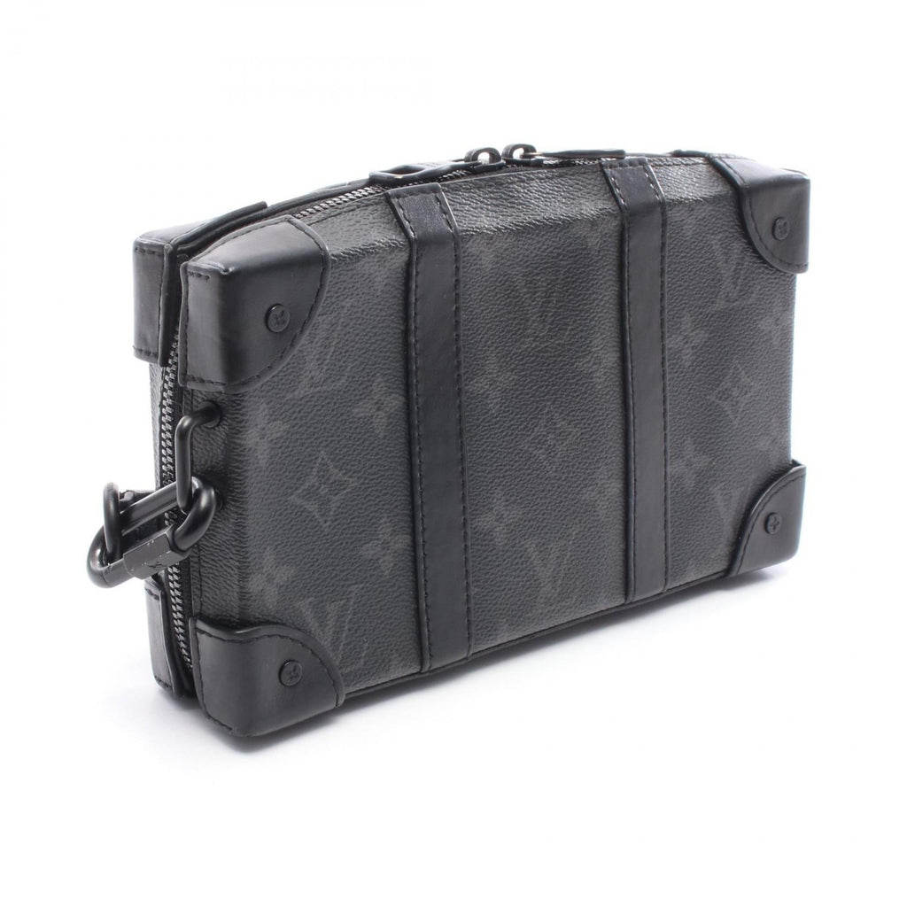 Louis Vuitton Black Coated Canvas Leather Shoulder Bag