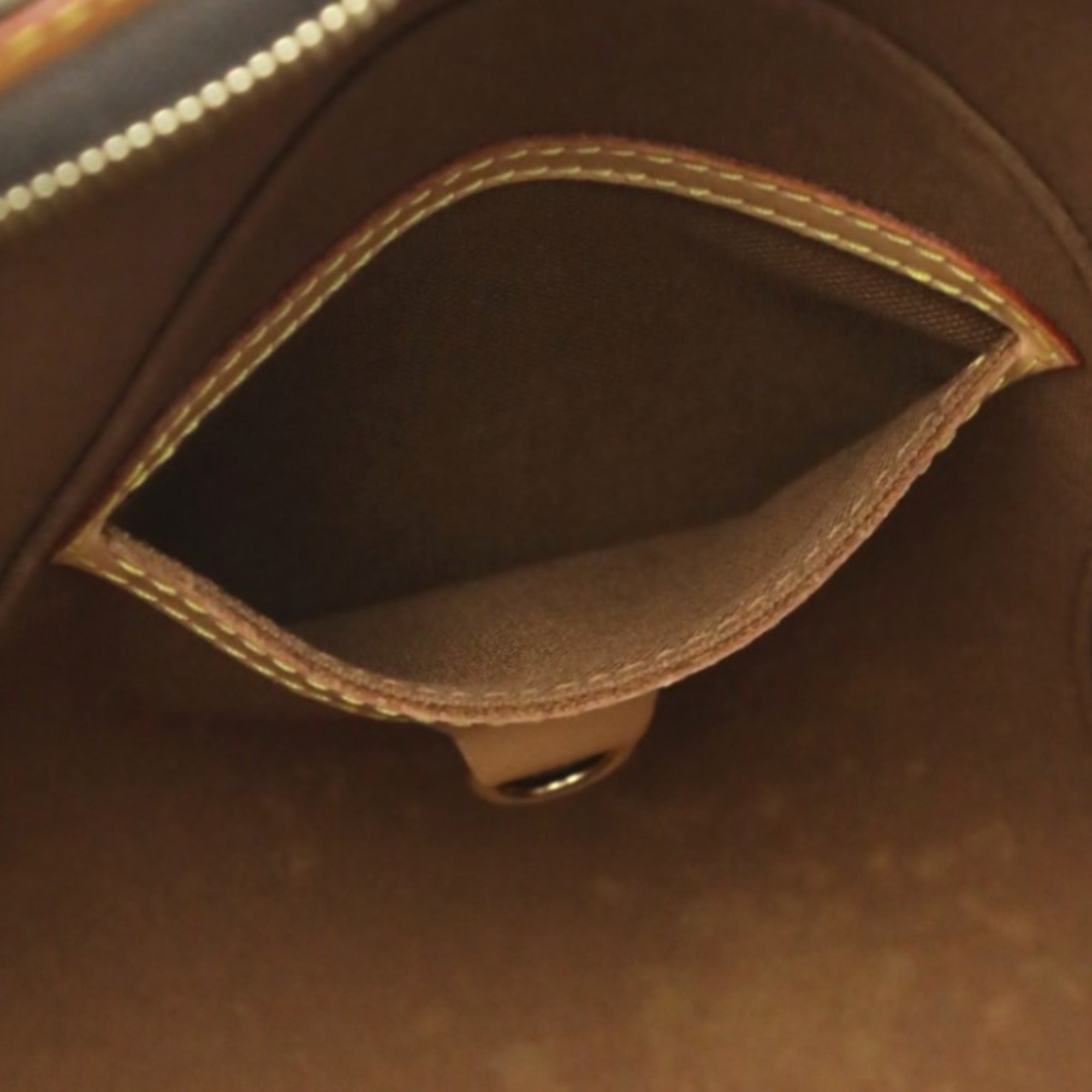 Louis Vuitton Brown Monogram Canvas Handbag