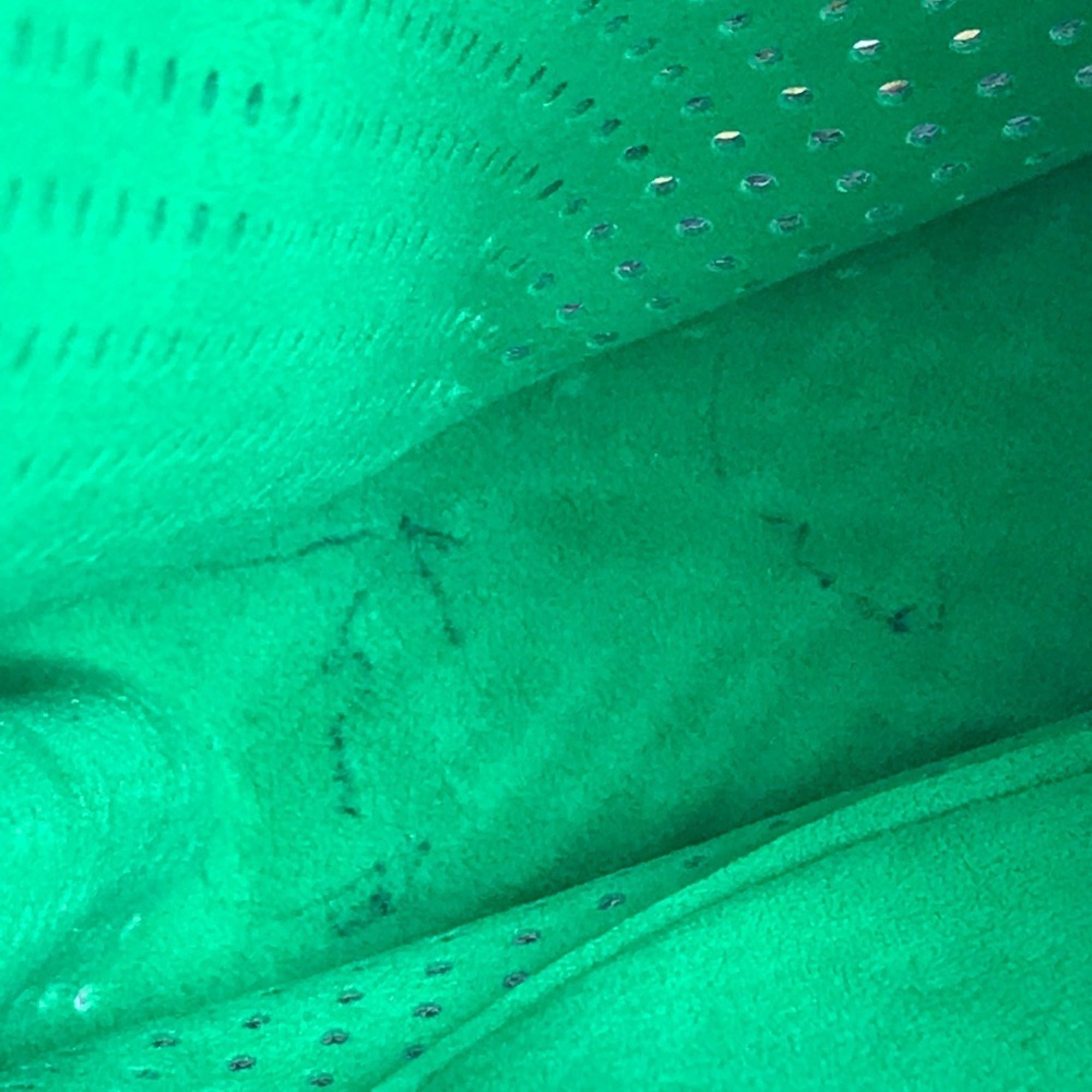 Louis Vuitton Brown Green Monogram Perforated Shoulder Bag