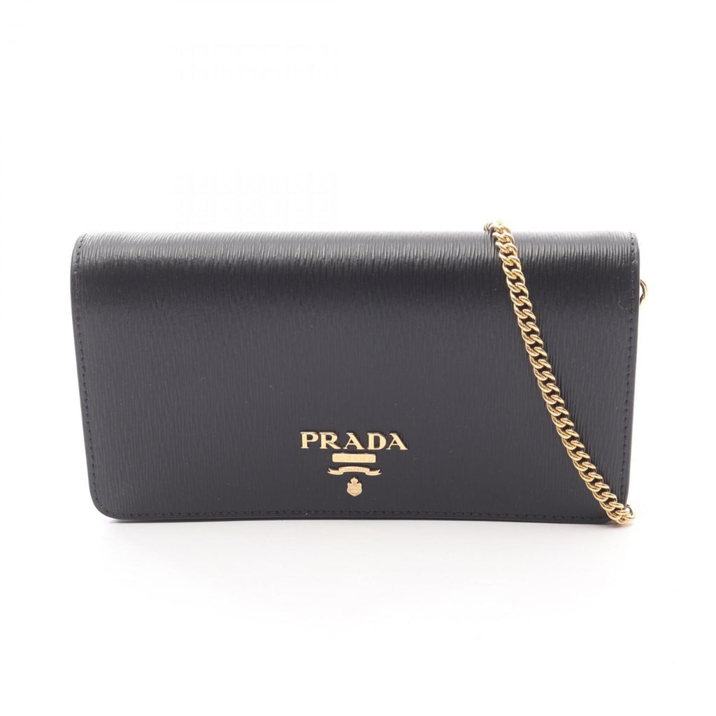 Prada Black Leather Shoulder Bag