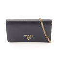 Prada Black Leather Shoulder Bag