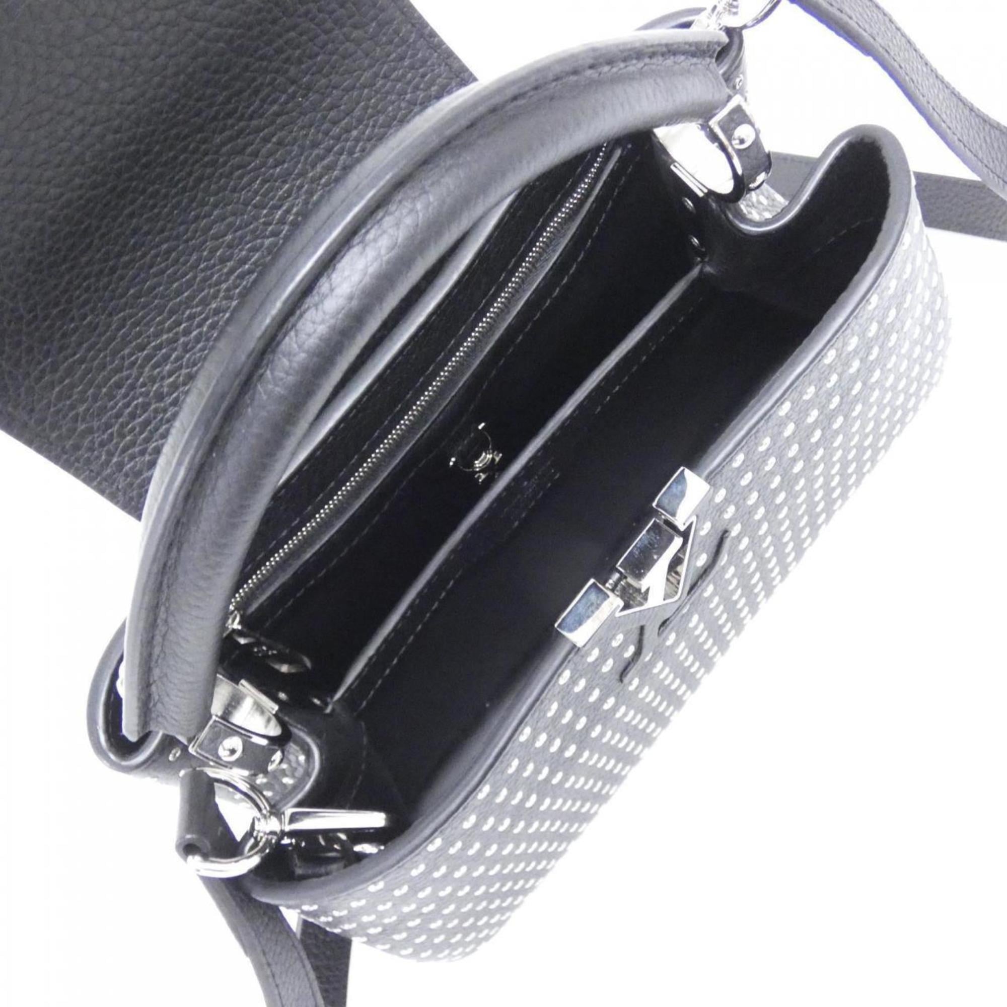 Louis Vuitton Black Leather Handbag