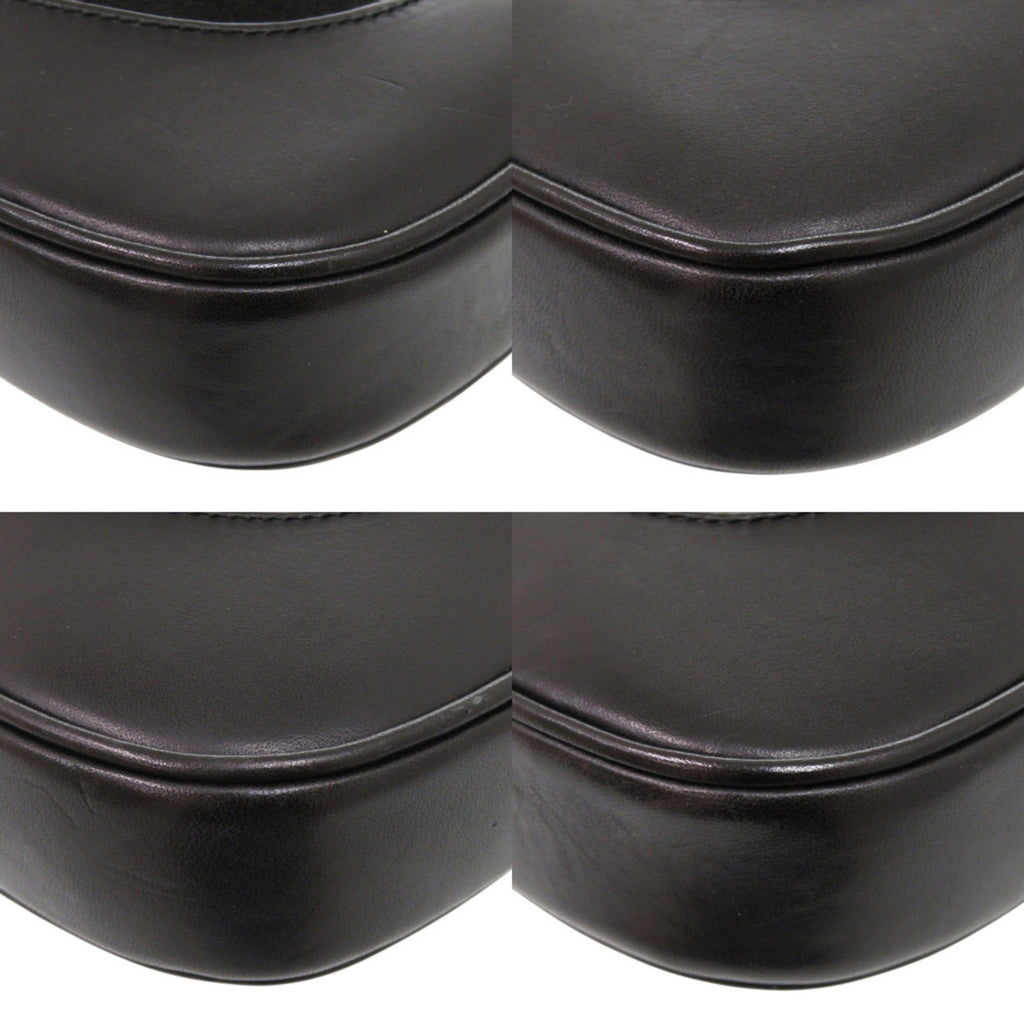 Gucci Black Suede Leather Handbag (Pre-Owned)