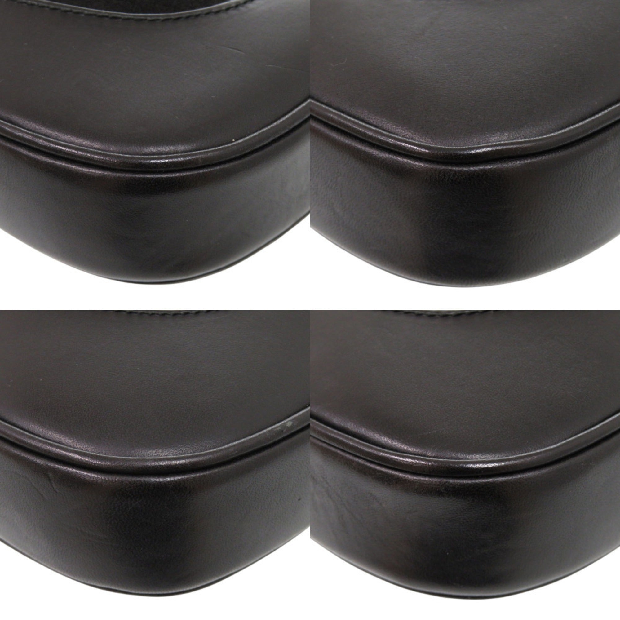 Gucci Black Suede Leather Handbag (Pre-Owned)