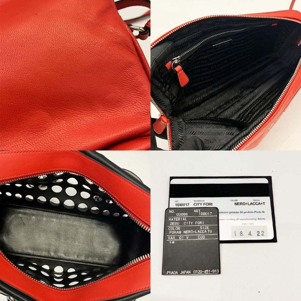 Prada Black Leather Shoulder Bag