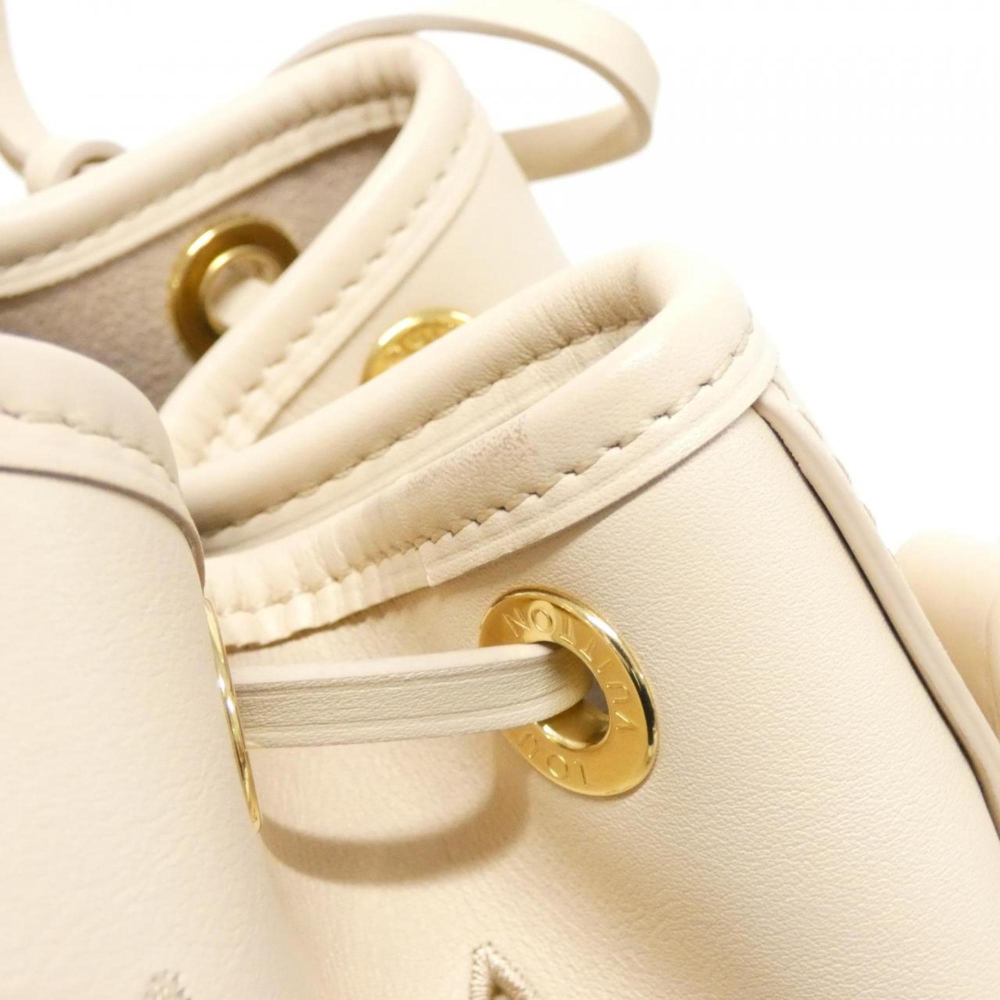 Louis Vuitton Beige Leather Shoulder Bag