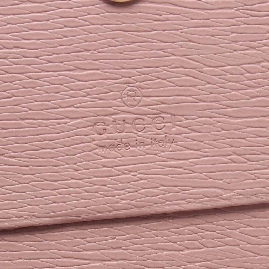 Gucci Pink Leather Wallet (Bi-Fold) (Pre-Owned)
