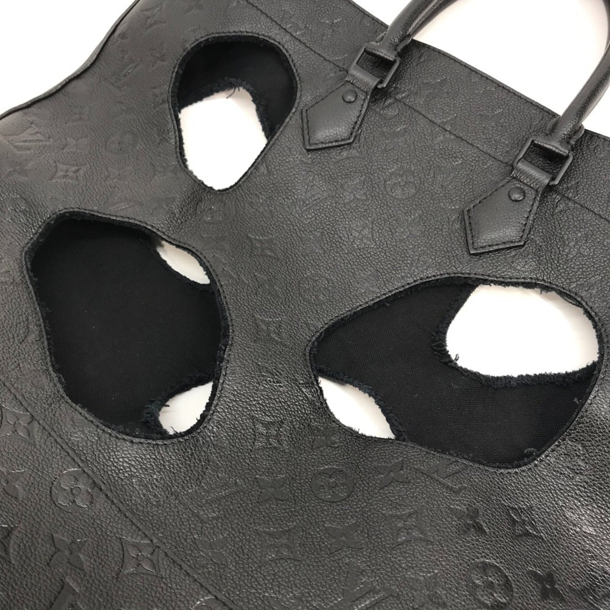 Louis Vuitton Black Noir Monogram Empreinte Shoulder Bag Tote Bag