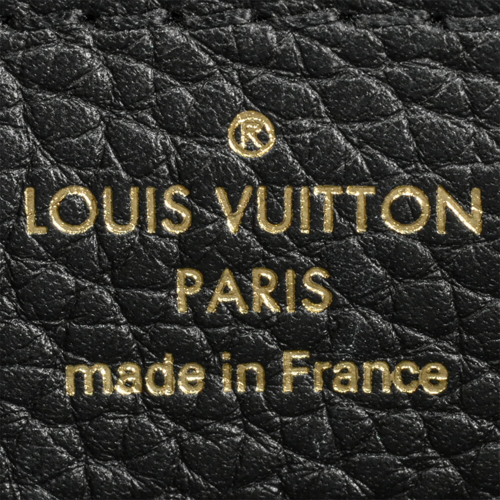Louis Vuitton Black Leather Handbag