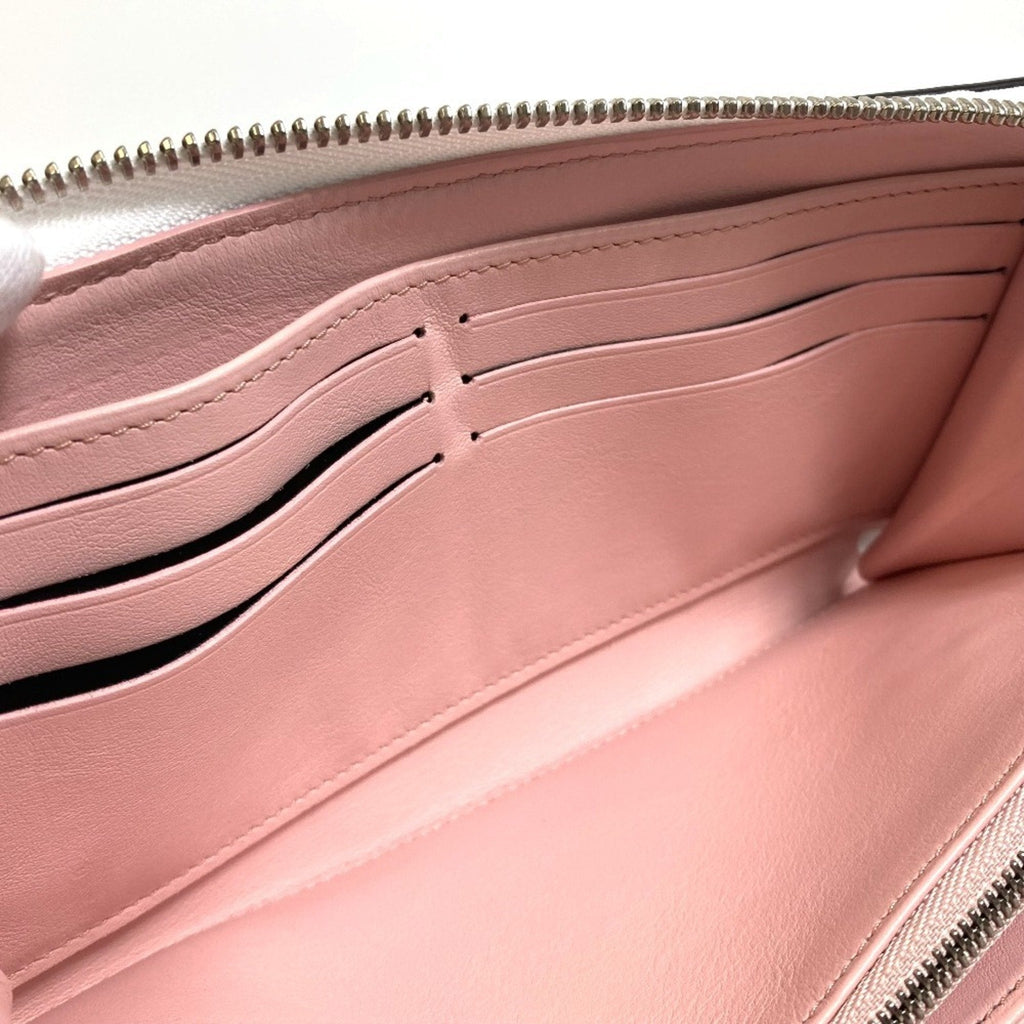 Louis Vuitton Mahina Pink White Mahina Leather Long Wallet