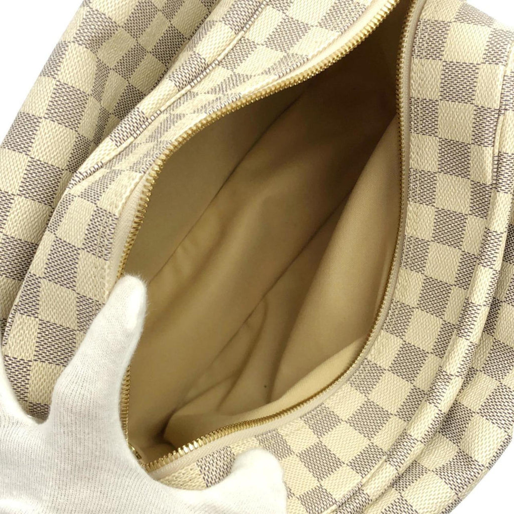 Louis Vuitton Azur White Coated Canvas Shoulder Bag
