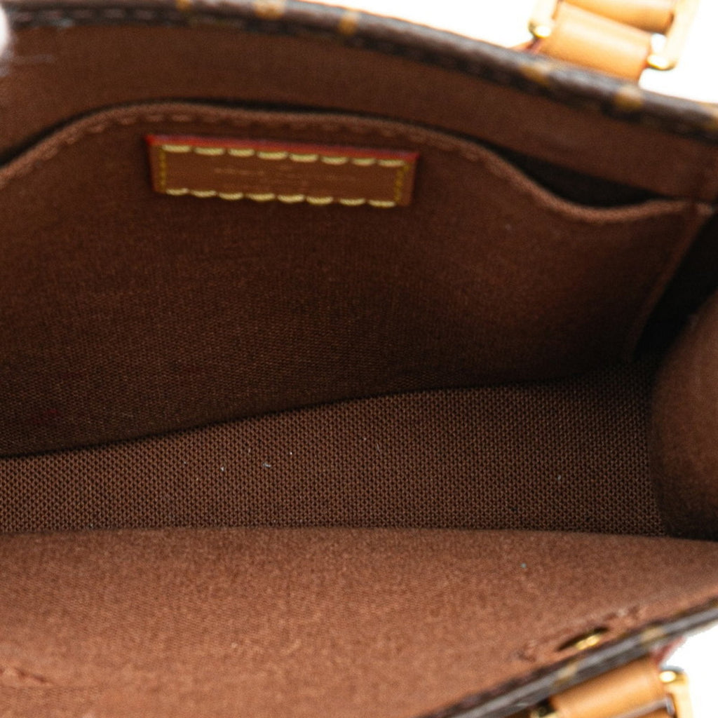 Louis Vuitton Brown Pvc Leather Handbag Shoulder Bag