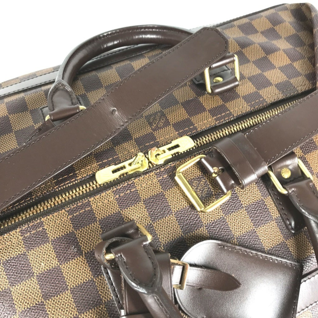 Louis Vuitton Damier Brown Ebene Damier Canvas Boston Bag Handbag