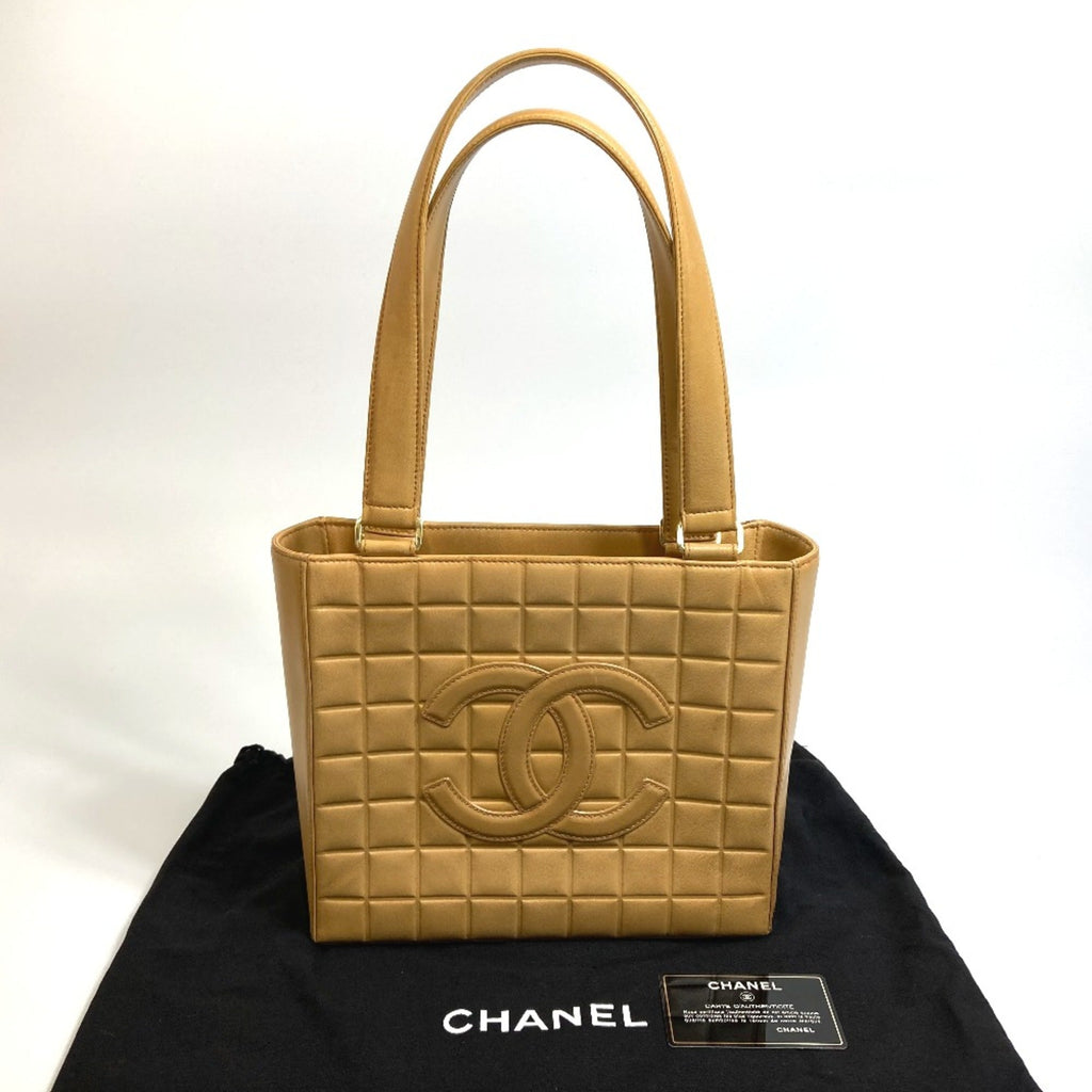 Chanel Beige Leather Tote Bag