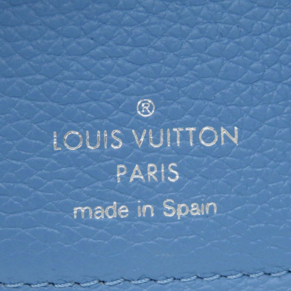 Louis Vuitton Blue Leather Wallet (Tri-Fold)