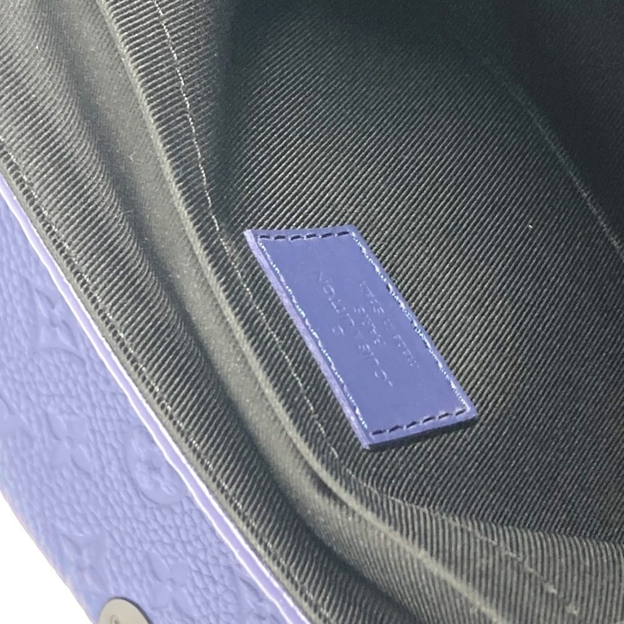 Louis Vuitton Blue Leather Shoulder Bag
