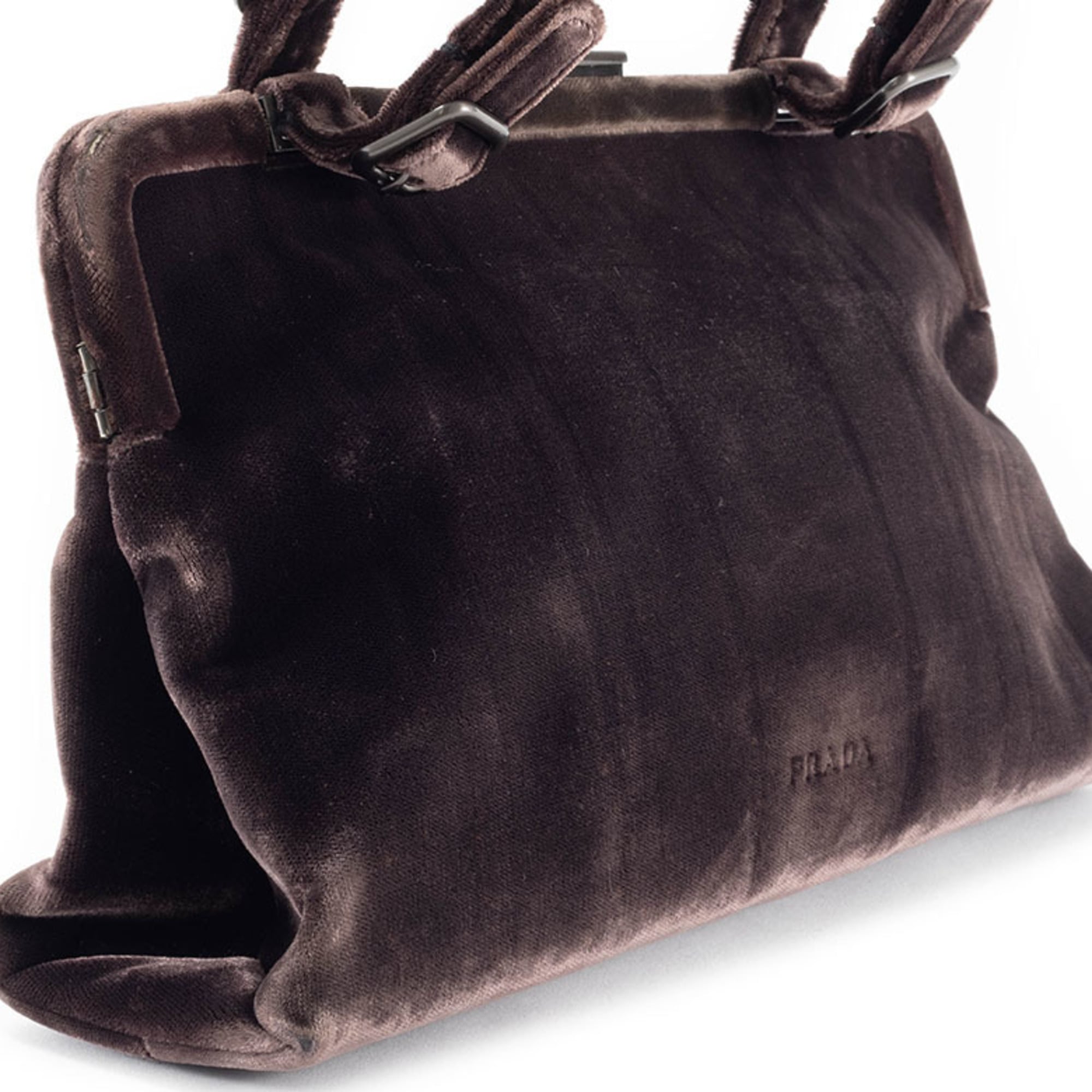 Prada Dark Brown Leather Handbag