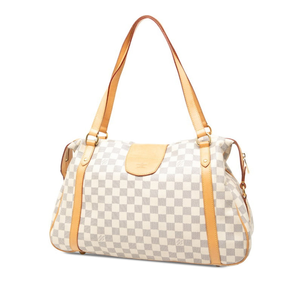 Louis Vuitton White Damier Azur Handbag Tote Bag