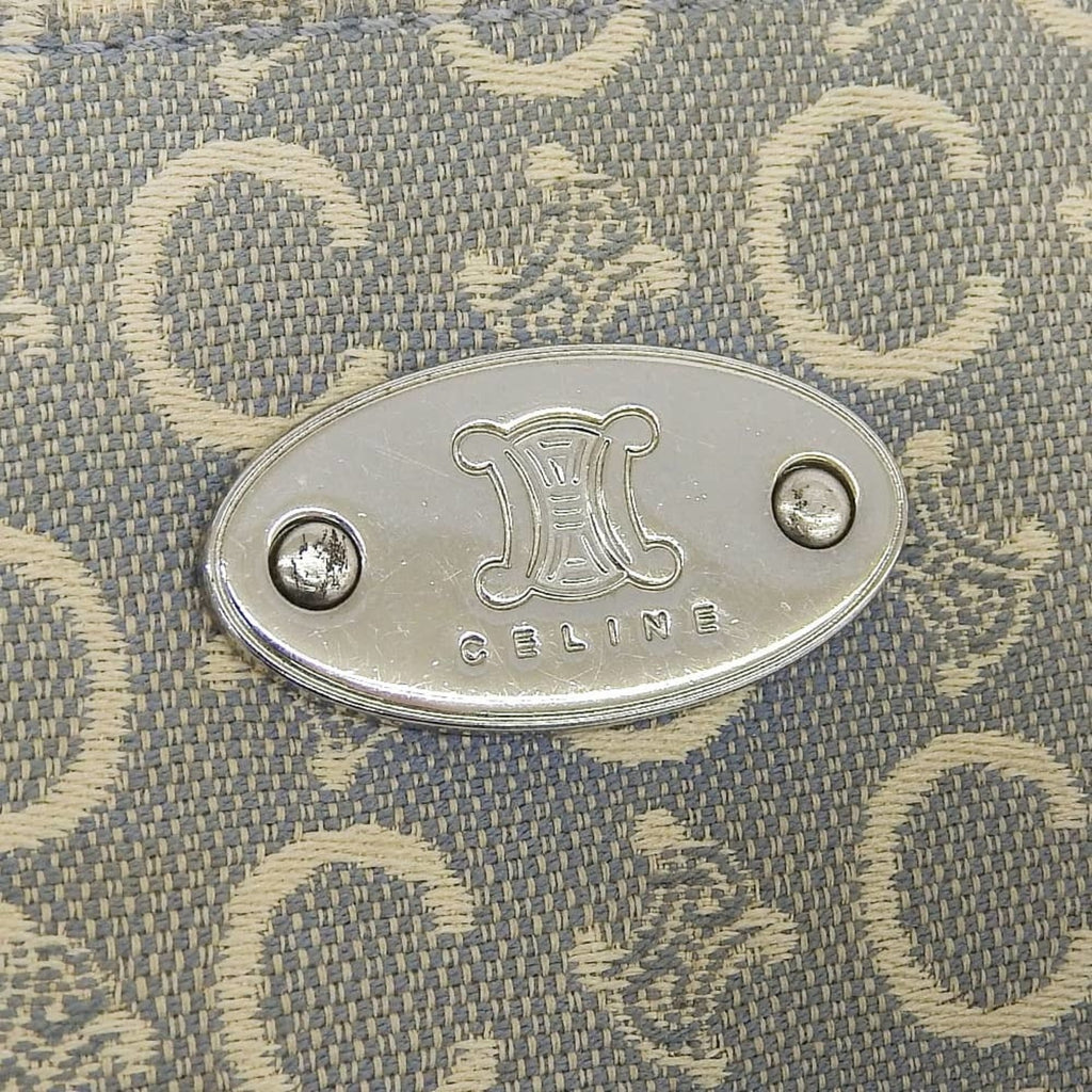 Celine Light Blue Canvas Shoulder Bag