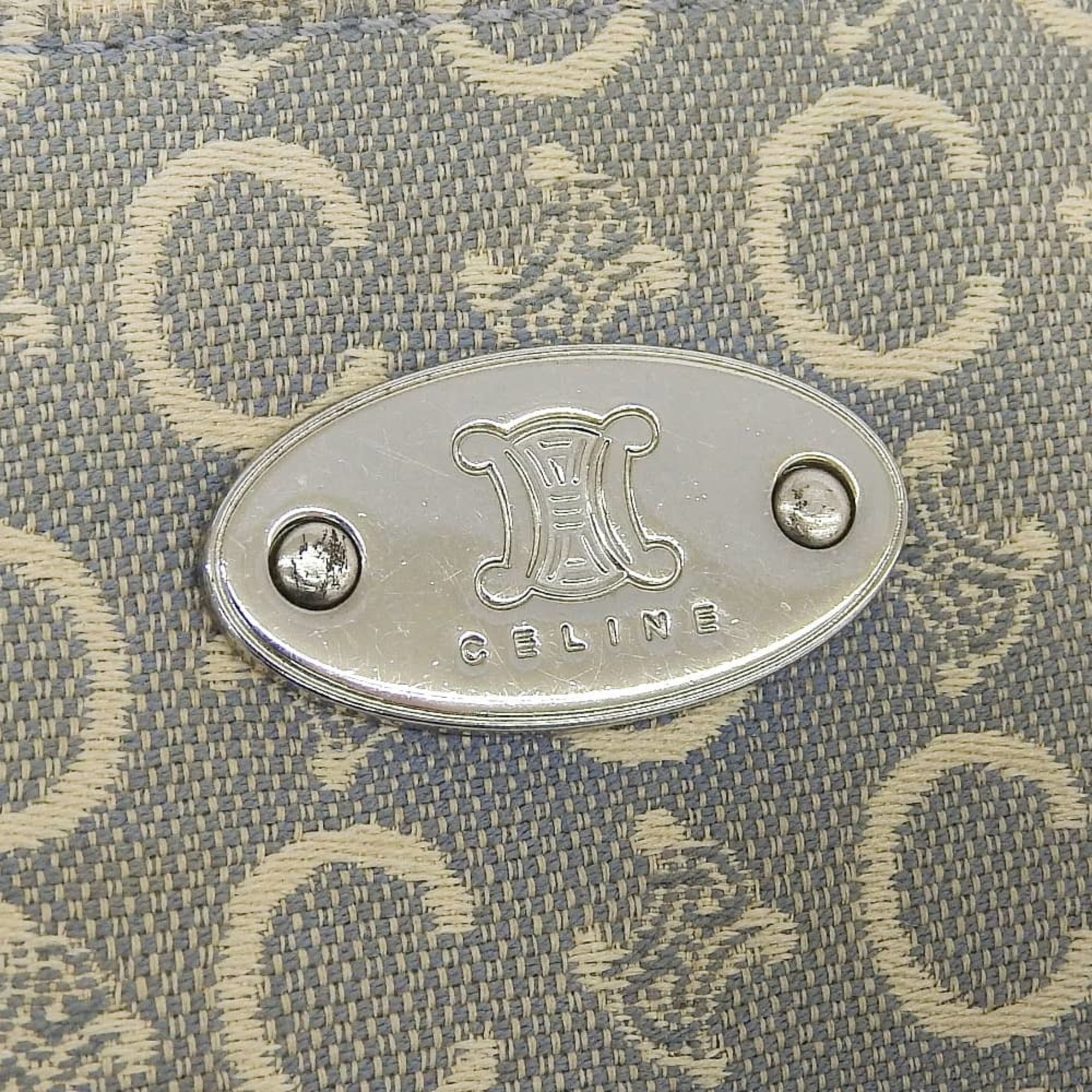 Celine Light Blue Canvas Shoulder Bag