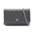 Chanel Black Grained Calfskin Handbag Shoulder Bag