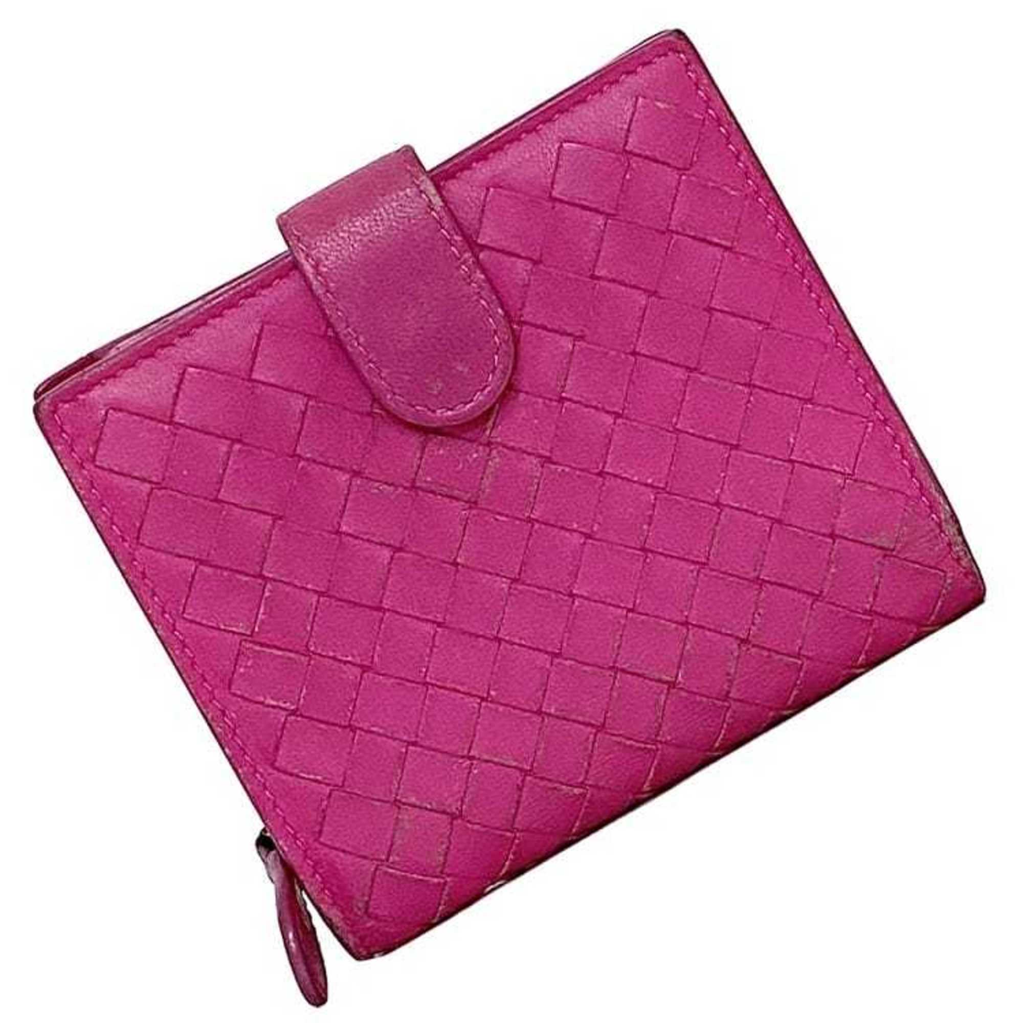 Bottega Veneta Pink Leather Wallet (Bi-Fold)