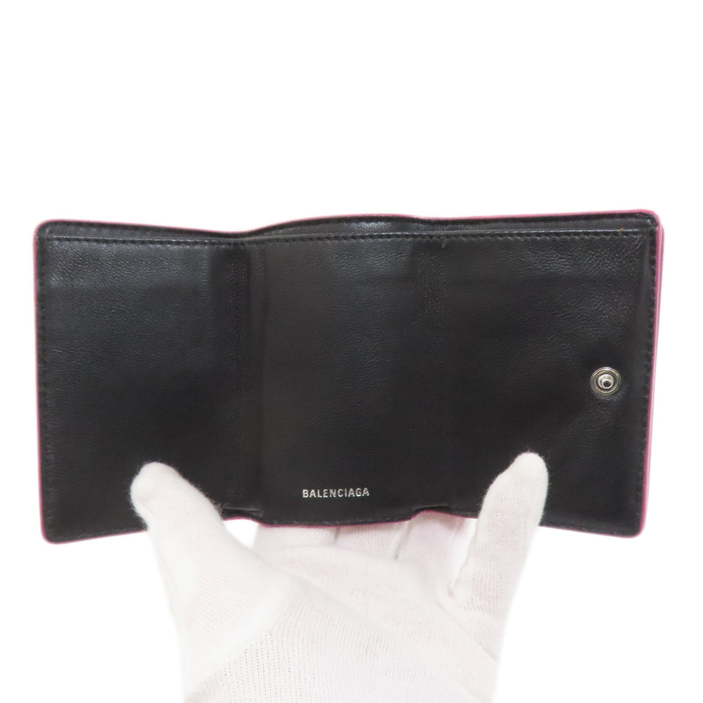 Balenciaga Pink Leather Wallet (Tri-Fold)