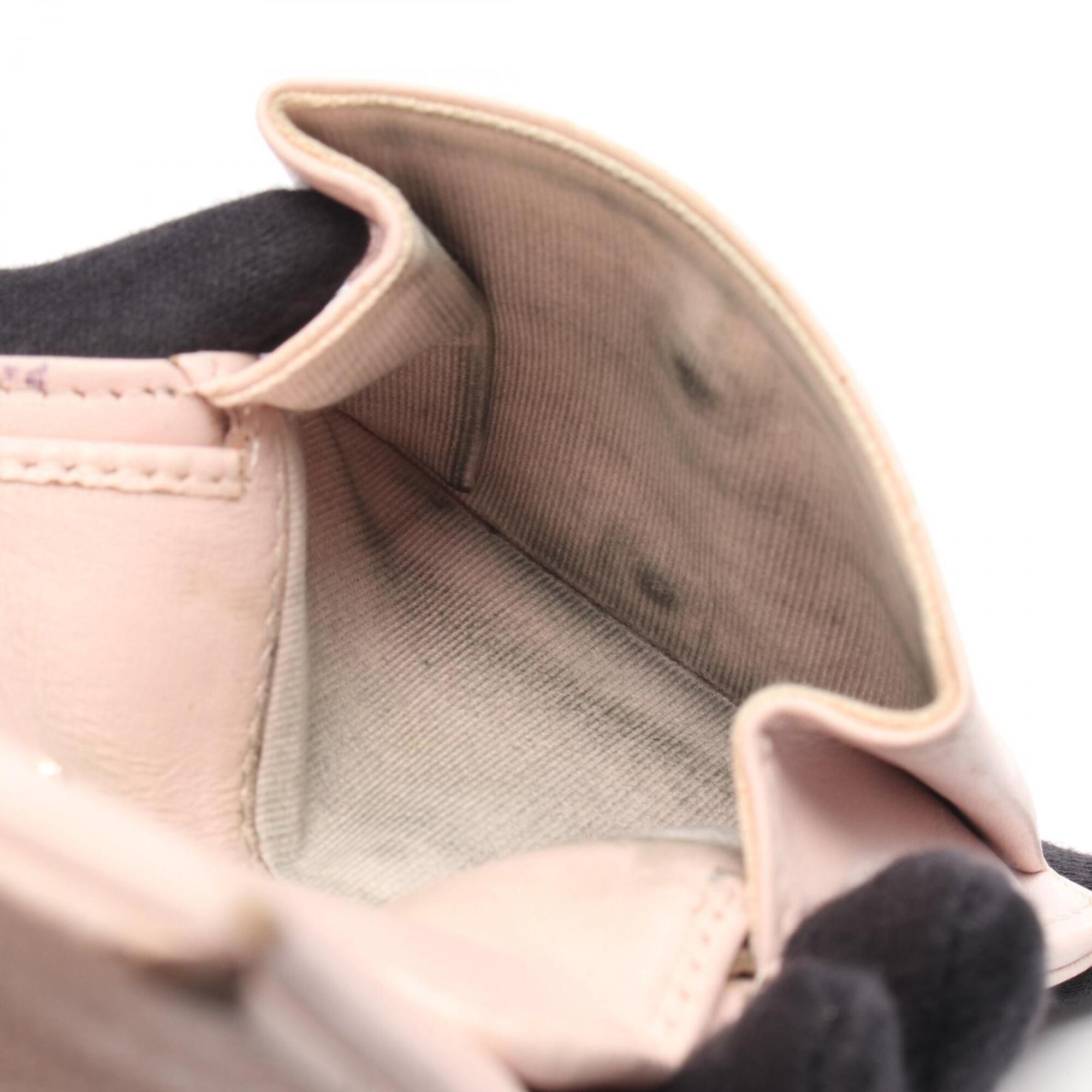Chanel Pink Grained Calfskin Wallet (Bi-Fold)